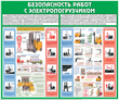 С38 Стенд безопасность работ с электропогрузчиком (1200х1000 мм, пластик ПВХ 3мм, Прямая печать на пластик) - Стенды - Тематические стенды - Магазин охраны труда Протекторшоп